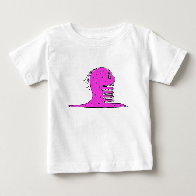 T-shirt Pour Bébé Dessin de dragon monstre bizarre (Devant)