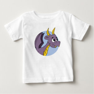 T-shirt Pour Bébé Dessin de dragon violet bébé T-shirt