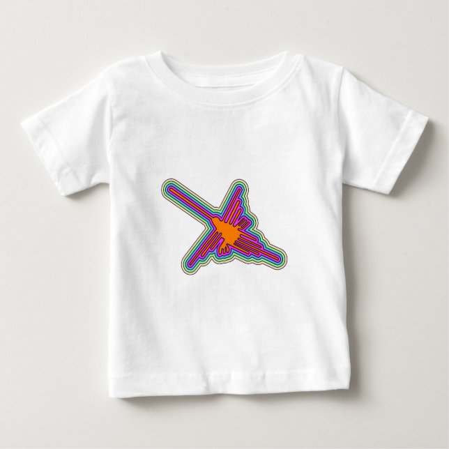 T-shirt Pour Bébé Dessin de Nazca Hummingbird Pérou (Devant)