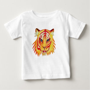 T-shirt Pour Bébé Dessin de tigre de maillot fin pour bébé