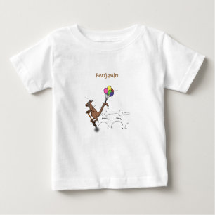 T-shirt Pour Bébé Dessin d'humour australien kangourou