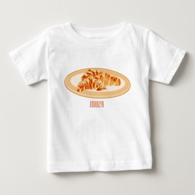 T-shirt Pour Bébé Dessin du Croissant (Devant)