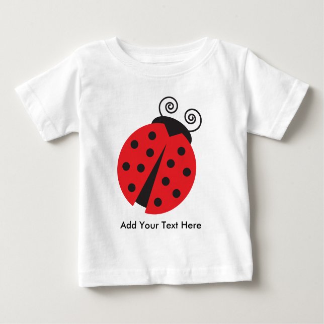T-shirt Pour Bébé Dessin mignon de coccinelle (Devant)