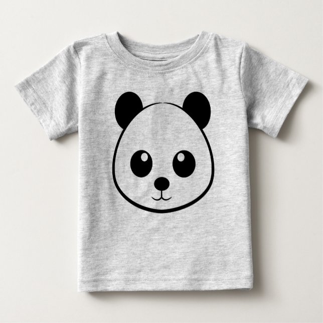 T-shirt Pour Bébé Dessin Panda (Devant)