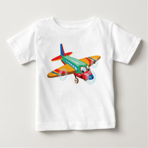 T-shirt Pour Bébé dessin sur avion