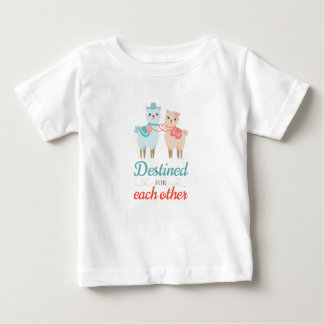 T-shirt Pour Bébé Destiné à l'un de l'autre coeur couple