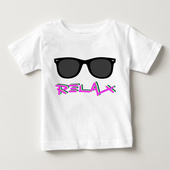 T-SHIRT POUR BÉBÉ DÉTENDEZ LE BÉBÉ T (Devant)