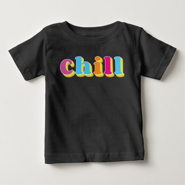 T-shirt Pour Bébé Détendez-vous (Devant)