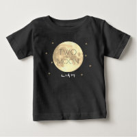 Deux à la Lune Noir 2e Anniversaire Garçon