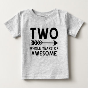 T-shirt Pour Bébé Deux années entières de chemise IMPRESSIONNANTE