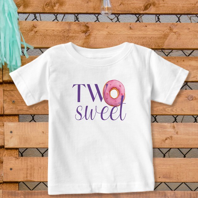 T-shirt Pour Bébé Deux beignets sucrés fête d'anniversaire (Créateur téléchargé)