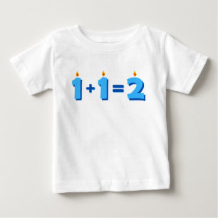 T-shirt Pour Bébé Deux bleu 2e anniversaire bébé garçon T-shirt