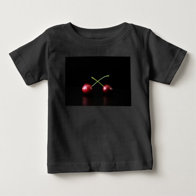 T-shirt Pour Bébé Deux cerises (Devant)
