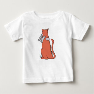 T-shirt Pour Bébé Deux chats s'unissent en amitié