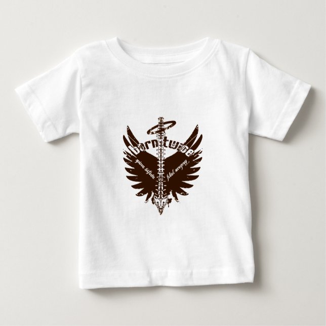 T-shirt Pour Bébé Deux fois soutenues ailes foetales d'ange de (Devant)