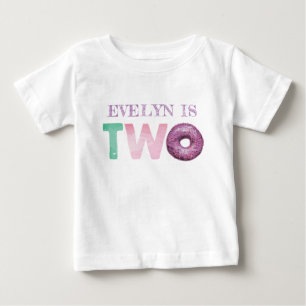 T-shirt Pour Bébé Deux gâteaux personnalisés pour anniversaire