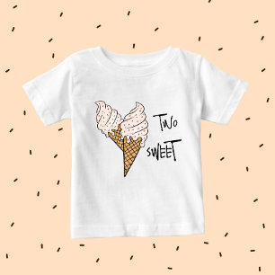 T-shirt Pour Bébé Deux glaces