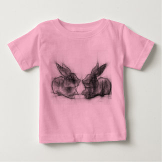 T-shirt Pour Bébé Deux lapins