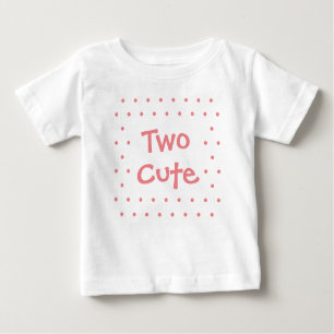 T-shirt Pour Bébé Deux mignons 2e anniversaire Points simples Baby G