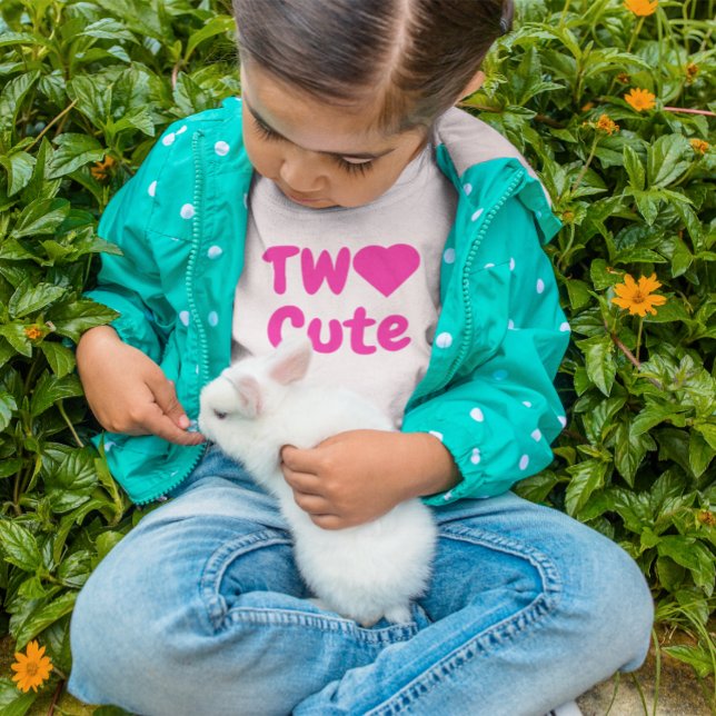 T-shirt Pour Bébé Deux mignons 2ème anniversaire (Créateur téléchargé)
