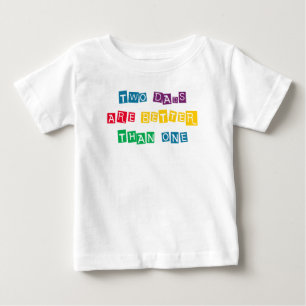 T-shirt Pour Bébé Deux pères valent mieux qu'un