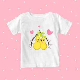 T-shirt Pour Bébé Deux poires mignonnes