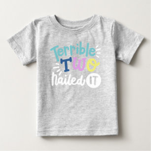 T-shirt Pour Bébé Deux terribles