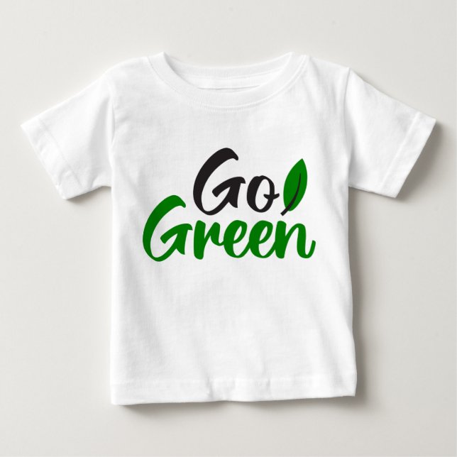 T-shirt Pour Bébé Devenez écolo (Devant)