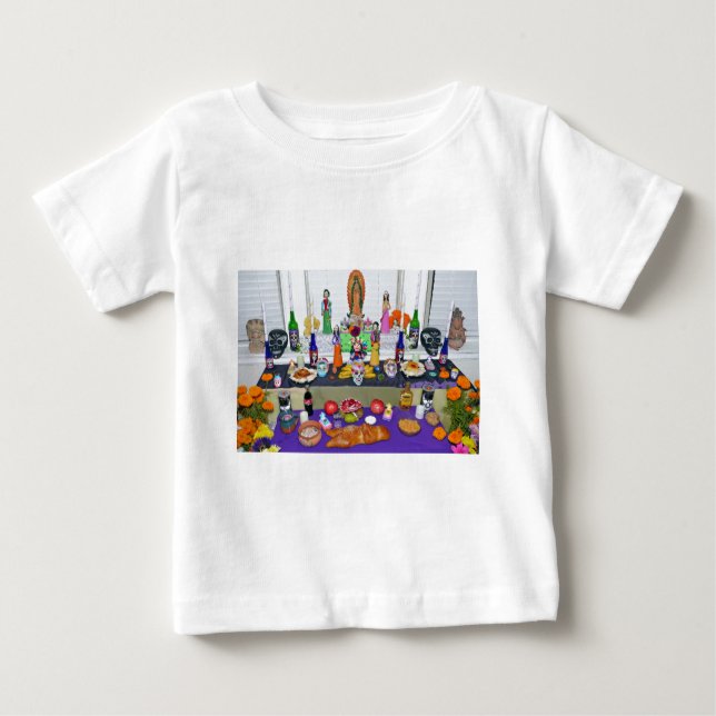 T-shirt Pour Bébé Dia de los Muertos (Devant)