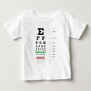 T-shirt Pour Bébé Diagramme d'oeil de Herman Snellen pour estimer