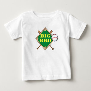 T-shirt Pour Bébé Diamant de base-ball Big Brother