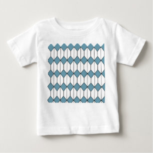 T-shirt Pour Bébé Diamants Art déco et hexagones