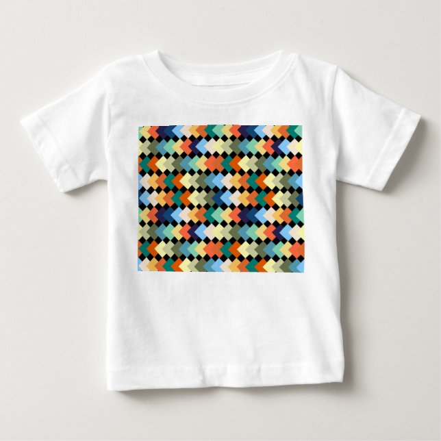 T-shirt Pour Bébé Diamants de couleur claire (Devant)