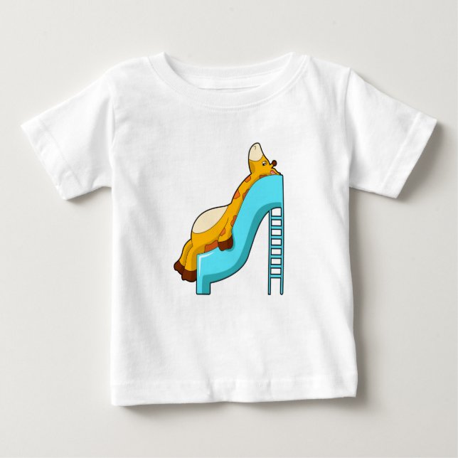 T-shirt Pour Bébé Diapositive Giraffe (Devant)