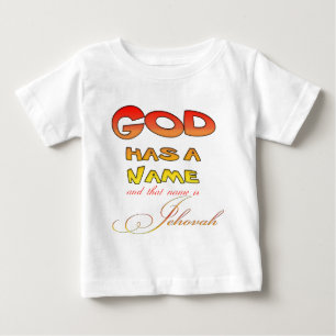 T-shirt Pour Bébé Dieu a un nom Jéhovah