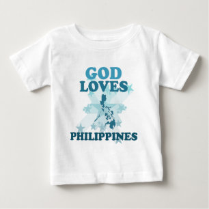 T-shirt Pour Bébé Dieu aime Philippines