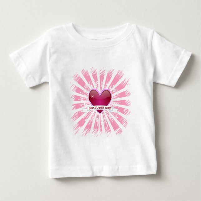 T-shirt Pour Bébé Dieu est l'amour pur (Devant)