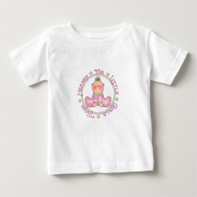 T-shirt Pour Bébé Dieu merci pour les petites filles (Devant)