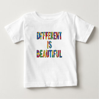 T-shirt Pour Bébé Different Is Beautiful - Sensibilisation sur l'aut
