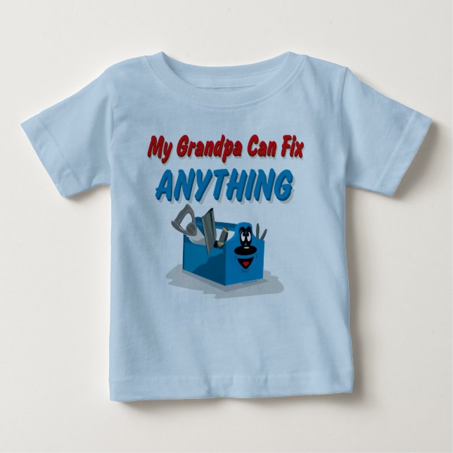 T-shirt Pour Bébé Difficulté quelque chose grand-papa (Devant)
