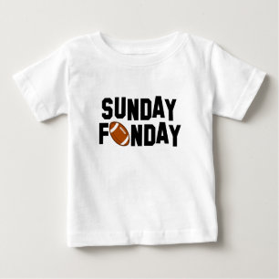 T-shirt Pour Bébé Dimanche Funday avec le football