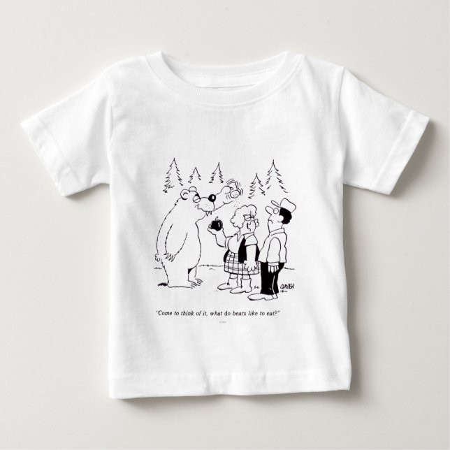 T-shirt Pour Bébé Dîner d'ours (Devant)