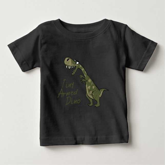 T-shirt Pour Bébé Dino armé minuscule (Devant)