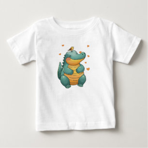 T-shirt Pour Bébé Dino et petits amis oiseaux