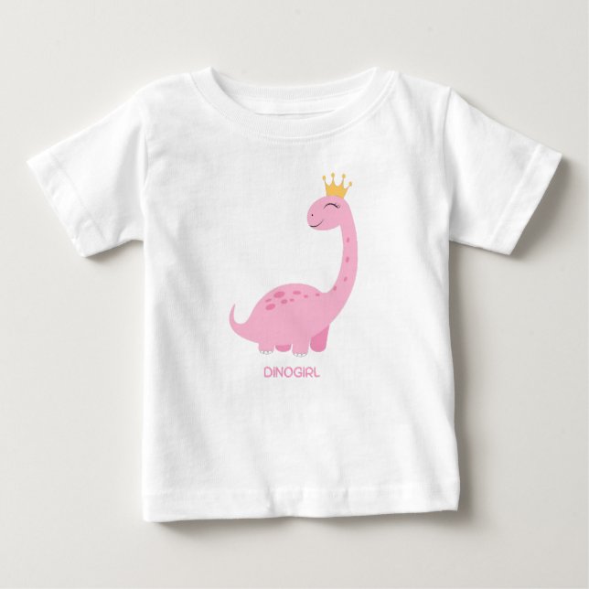T-shirt Pour Bébé Dino fille (Devant)