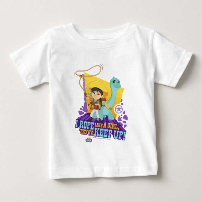 T-shirt Pour Bébé Dino Ranch | Min et Clover (Devant)