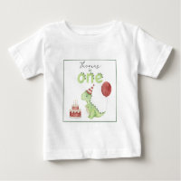 Dinosaur aquarelle 1er anniversaire