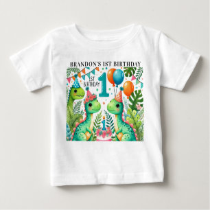 T-shirt Pour Bébé Dinosaur Dino 1ère fête d'anniversaire