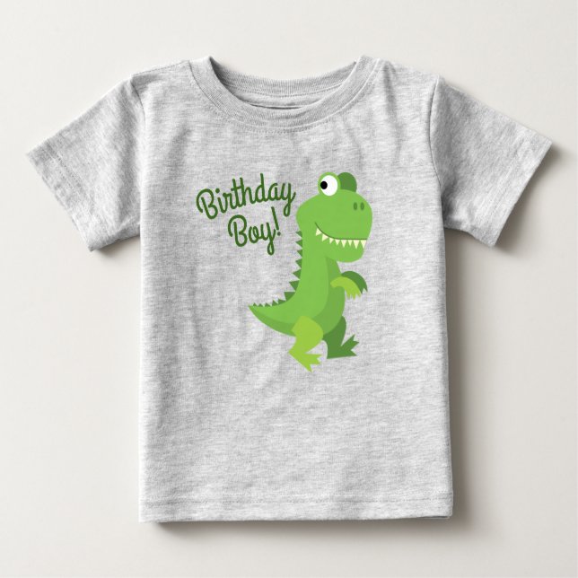 T-shirt Pour Bébé Dinosaur fête d'anniversaire (Devant)