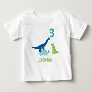 T-shirt Pour Bébé Dinosaur fête d'anniversaire